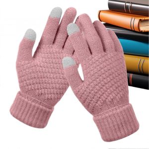 Thermique D'hiver, Gants D'&eacute;cran Tactile Pour Le V&eacute;lo De Course De Conduite Ext&eacute;rieure, Les Travaux &Agrave; L'int&eacute;rieur Rose - Neuf