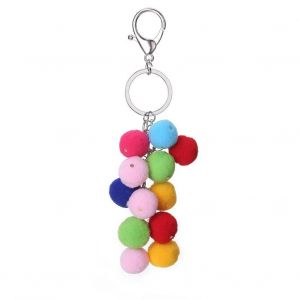 Boules Color&eacute;es D&eacute;coration Douce Pendentif Mousqueton Sac En Alliage Porte-Cl&eacute;s Porte-Cl&eacute;s Porte-Cl&eacute;s Porte-Cl&eacute;s - Neuf