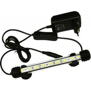 Led Éclairage Aquarium Lampe Fish Tank Lighting,Aquarium Lamp A Economie D'energie Lampe 9 Leds,No Noise (Bleu Et Blanc,18cm) - Neuf