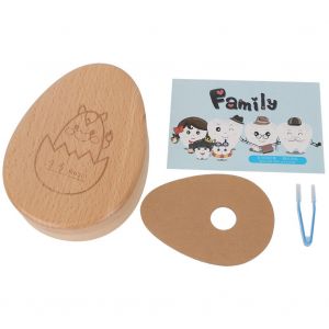 Boite De Rangement En Bois Pour Dents De Lait, Souvenir Pour Enfants, Support De Rangement Pour Dents De Lait, Organisateur De Collection (Cheval) - Neuf