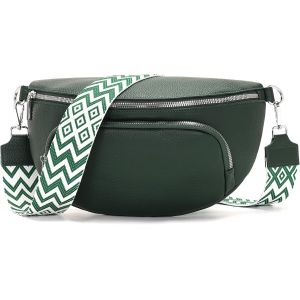 KALANKA-grand sac banane femme cuir végétal sac bandouliere femme grand sac a main femme noir grand sac bandoulière femme - Neuf