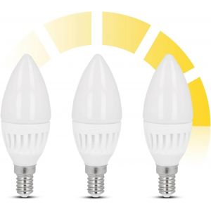Kaleidoscope-Ampoule E14 Dimmable C37, 9w - 992 Lumens, Mat, Blanc Neutre 4000k, Ampoules Led E14 A Vis Forme Flamme , Equivalence Incandescence 90w, Ampoule Led En Forme De Bougie Lot De3[Q257] - Neuf