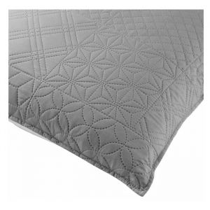 Housse De Coussin Cottage 45 Cm Gris Et Blanc - Neuf