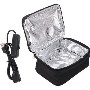 SHILIU-Micro Ondes Portable pour Voyage,Boîte à Lunch Electrique Minichauffe Plats Sacs de Transport Nourriture Sac Déjeuner avec C[ - Neuf