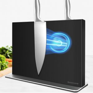 Bloc &Agrave; Couteaux Magn&eacute;tique Sans Couteau, 30 Cm, Argent&eacute; - Porte-Couteaux Magn&eacute;tique En Acier Inoxydable 304 - Support Magn&eacute;tique Puissant Des Deux C&ocirc;t&eacute;s Pour Une Cuisine Bien Rang&eacute;e - Neuf