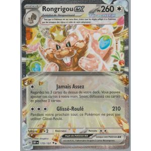 Carte Pokémon - Rongrigou Ex - 179/197 - Ultra-Rare - Ev3 Flammes Obsidiennes - Neuf