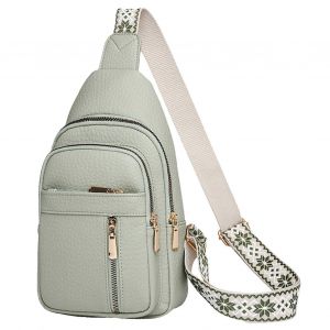 Petit Sling Sac pour les Femmes Portable &Eacute;paule Unique Pochette de Voyage Vert Casual Poitrine Sac de Voyage Pour l'Ext&eacute;rieur - Neuf