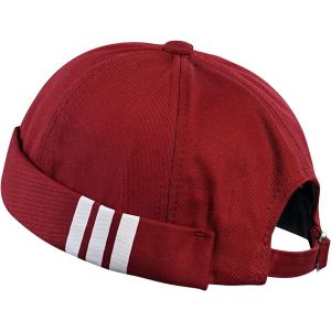 Kalanka-Casquette Docker Coton Bonnet Docker Unique Street Décontracté Brimless Chapeau Beanie Baseball Cap Fisherman Beanie Watch Hat - Neuf