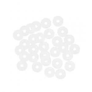 30Pcs joints toriques en silicone 4-95mm OD 1mm-65mm ID 15mm de largeur VMQ joint d'&eacute;tanch&eacute;it&eacute; pour vannes de compresseur r&eacute;paration de tuyaux anneau en silicone blanc - Neuf