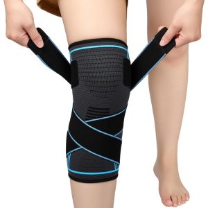 Xekal-Genouillère Sport,Genouillère Ligamentaire,Genouillère Élastique Réglable,Genouillère De Compression Sports,Pour Les Douleurs Au Genou,Running Ligamentaire Menisque Arthrose(M - Neuf