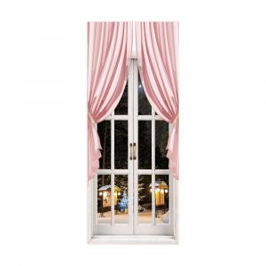 De Porte De No&euml;l Autocollants Simul&eacute; De L'arbre De No&euml;l Des Autocollants De F&ecirc;te D&eacute;coration Papier Peint Stickers Muraux(Style 19) - Neuf