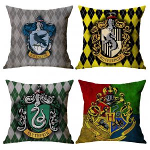 Harry Potter Imprime Housse De Coussin Coupe De Feu Motif Linge De Jeter Taie D'oreiller 4pcs Decoration De La Maison Canape-Lit Decor 45x45cm - Neuf