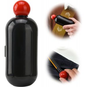 JGD-2 en 1 Reusable Lint Roller Ball, Rouleau &agrave; Peluches R&eacute;utilisable, Rouleau Adh&eacute;sif Lavable, Reusable Sticky Lint Roller pour Les V&ecirc;tements, Les Poils d'animaux, la Maison (Noir) - Neuf