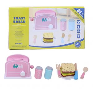Simulation Grille-Pain Machine A Pain Kit De Cuisson Enfants En Bois Jeux De Role Cuisine Jouet De Role Machine A Pain Kit De Cuisson - Neuf
