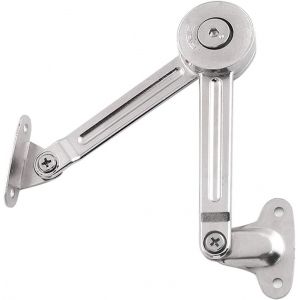 Lot de 2 charnières de support de panneau de porte à fermeture amortie pouvant être arrêtées à volonté,utilisé pour les charnières à clapet robustes pour couverture d'armoire - Neuf