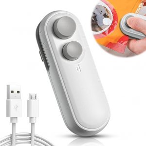 lbgwp60-MiniMachine À Souder 2024 - Rechargeable - Pour Les Sacs À Collation - Garde Les Sacs À Goûter Frais, Scellés Et Coupés En Une Seule Étape - Parfait Pour Les Déplacements À La Maison (Blanc) - Neuf