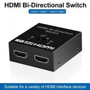 r&eacute;partiteur KVM HDMI 4K bidirectionnel, adaptateur 1x2-2x1, 2 en 1, pour PS5-4-3 XBox TV, ordinateur [D01076F] - Neuf
