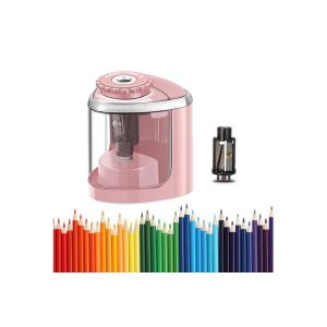 Taille-crayons &eacute;lectrique et manuel, &agrave; piles, portable, pour crayons standard et de couleur - Neuf