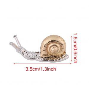 Porte-encens en forme d'animal mignon pour batons d'encens, decoration de la maison (escargot dore) - Neuf
