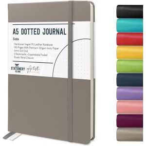 Carnet De Notes A5 Pointillé - Ardoise. Bullet Journal Relié Cartonné De 180pg Et Papier De Qualité Supérieure De 120 Gsm. Pour Notes, Études, Voyages Et Le Journal Intime - Neuf