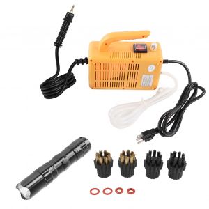 XYONG Nettoyeur vapeur haute pression 1700 W avec tube d'extension pour lampe torche, appareil de nettoyage a vapeur portatif, prise US 110 V - Neuf