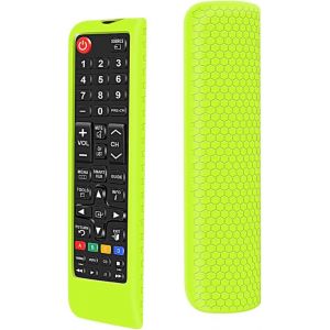 Housse Coque en Silicone pour Samsung TV Télécommande BN59 Series,Antichoc Antidérapant Remote Case Cover Étui de Protection pour Samsung TV Télécommande (Jaune) - Neuf