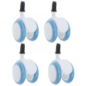 4pcs Roues Roulettes Universelles Walker Roues Roulettes En Caoutchouc Plastique De Remplacement Pour Poussette Playpen Walker Accessoires - Neuf