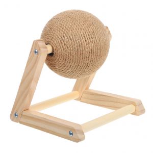 Sisal Chat De Se Gratter Le Ballon Pour Les Chatons Interactive Griffe De Broyage Jouet Durable Léger Utilisation À L'intérieur De Réduire La Solitude - Neuf