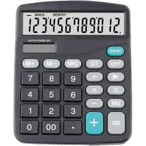Calculatrice de bureau &agrave; double alimentation Affichage &agrave; 12 chiffres Batterie solaire Calculatrice d&eacute;di&eacute;e Grande fonction standard Calculato multifonctionnel - Neuf