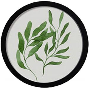 Cadre Photo Mural Rond En Bois &Agrave; Suspendre - Pour Chambre &Agrave; Coucher Et Salon - Noir - 20,3 Cm - Neuf