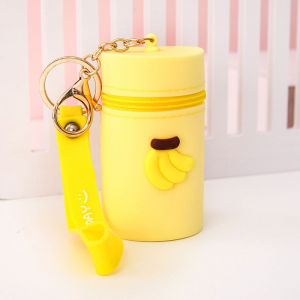 Petit Trousseau De Porte-Monnaie, Seau Keychain Porte-Monnaie Changer La Poche De Silicone Keychain Porte-Monnaie Porte-Monnaie - Neuf