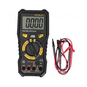 HJLIAN Multimetre numerique multifonction True RMS, ecran LCD intelligent, plage automatique, capacimetre sans contact KD78A-pro - Neuf