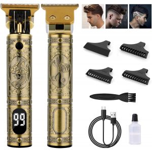 Tondeuse Cheveux Hommes Professionnelle, T Sans Fil Rasoir Barbe Tondeuse Kit,Écran À Led, Rechargeable, Silencieuse Pour Les Enfants Et La Famille Tondeuse Professionnelle Cheveux Hommes - Neuf