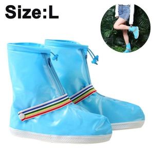 Couvre-Bottes De Pluie R&eacute;fl&eacute;chissants Et Imperm&eacute;ables &iquest; Antid&eacute;rapants, &Eacute;cologiques, Faciles &Agrave; Installer Pour Le V&eacute;lo Et L'ext&eacute;rieur &iquest; Disponibles En Plusieurs Tailles Et Couleurs - Neuf