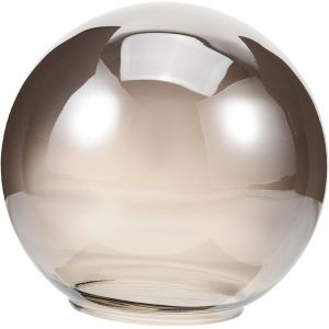 Subzonal-Abat-Jour Globe Verre Fum&eacute; Transparent Pour Suspension Abat-Jour D&eacute;coratif Demi-Sph&egrave;re Remplacement &Eacute;l&eacute;gant Pour Lampe Plafond Et Lustre - Neuf