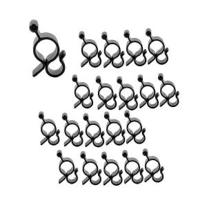 20pcs Camping Rv Auvent Crochet Clips Léger Corde Pince Rv Voyage Tente Clip Lumière Cintre Auvent Lumière - Neuf