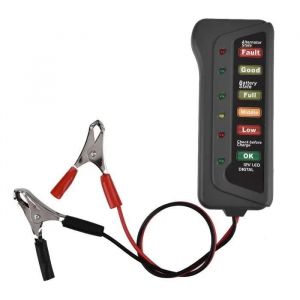 12V Batterie Num&eacute;rique V&eacute;rificateur Alternateur + 6 lumi&egrave;res LED Display, Testeur de batterie automobile testeur de batterie - Neuf