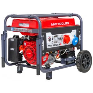 Groupe &eacute;lectrog&egrave;ne essence 11 kW 3x400 V et 230 V - D&eacute;marrage &eacute;lectrique et r&eacute;servoir de 40 l MW Tools BG100ED - Neuf