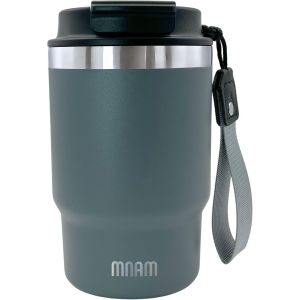 Tasse Isotherme Avec Paille - Tasse Isotherme - Mug Caf&eacute; Th&eacute; - Caf&eacute; &Eacute;tanche En Acier Inoxydable - Mug De Voyage Chaud & Froid - Neuf