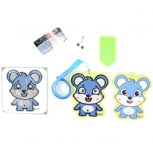 5d Diamond Painting Carte Suspendu Sac Mignon Animal Diy Diamond Painting Bus Porte-Carte - Neuf