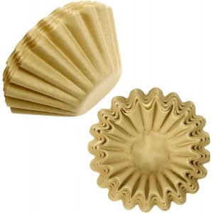 KAL-Filtres À Café, 100 Pièces Panier Filtre À Café En Papier 80/200 Mm Compatible Avec Beem, Cuisinart, Phillips, Gastroback Etc -Brun - Neuf