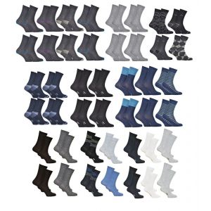 Chaussettes Homme Dim En Coton Confort Et Elegance -Assortiment Mod&egrave;les Photos Selon Arrivages- Pack De 10 Paires Surprise - Neuf