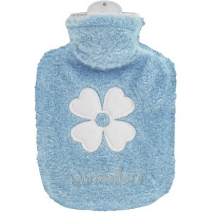 JGD-Bouillotte avec housse - 500 ml - Petite bouillotte portable - Anti-fuite - Lavable - Pour le ventre, le dos, la nuque - Soulage la douleur - Neuf