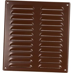 KALANKA-260x280mm Grille de Ventilation avec Moustiquaire - Grilles d'aération en Métal - Acier, Marron - Neuf