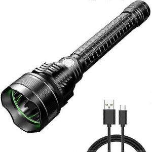 Lampe torche LED étanche ¿ Lampe torche rechargeable USB ultra-lumineuse pour l'extérieur - Neuf