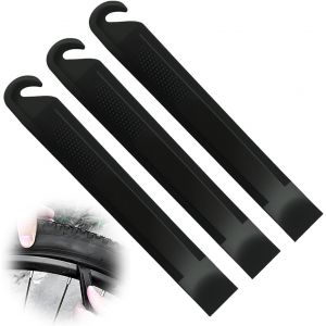 Letnerny-3 Pièces Démonte Pneu Velo Et Trottinette En Plastique - Demonte Pneu Trottinette Outil De Réparation Professionnel Pour Vélo De Montagne, Bicyclette - Léger Et Résistant (Noir) - Neuf