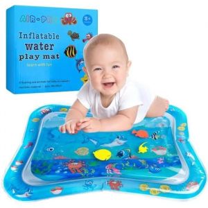 2windeal® Tapis d'eau Gonflable Centre de Jeu Mat bébé éducatif enfant requin avec boîte 66*50cm - Neuf