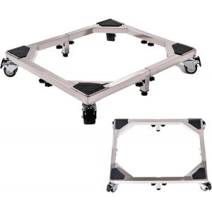 Heavy Duty All Acier Inoxydable Mobile Stand Base Avec Roues, Dolly Pour Machine À Laver, Réfrigérateur Et Sèche-Linge (Grand) - Neuf