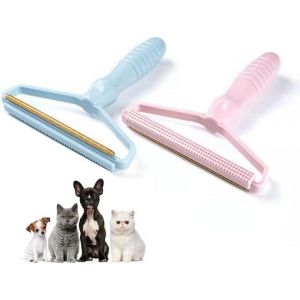 JGD-2PC Rasoir Anti Bouloche,Brosse Anti Poils Animaux,Brosse Manuelle Anti Poil V&ecirc;tements &agrave; Rouler Attrape Poils Animaux,pour Poils d'animaux,Peluche v&ecirc;tements,Manteau,canape,Tapis - Neuf