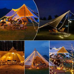 Guirlande Lumineuse Int&eacute;rieur, 10m 100led Guirlande Lumineuse Sph&eacute;rique,8 Modes Guirlande Lumineuse Ext&eacute;rieure/Int&eacute;rieur, D&eacute;coration Id&eacute;ale Pour La Chambre D'enfant, Le Balcon - Neuf